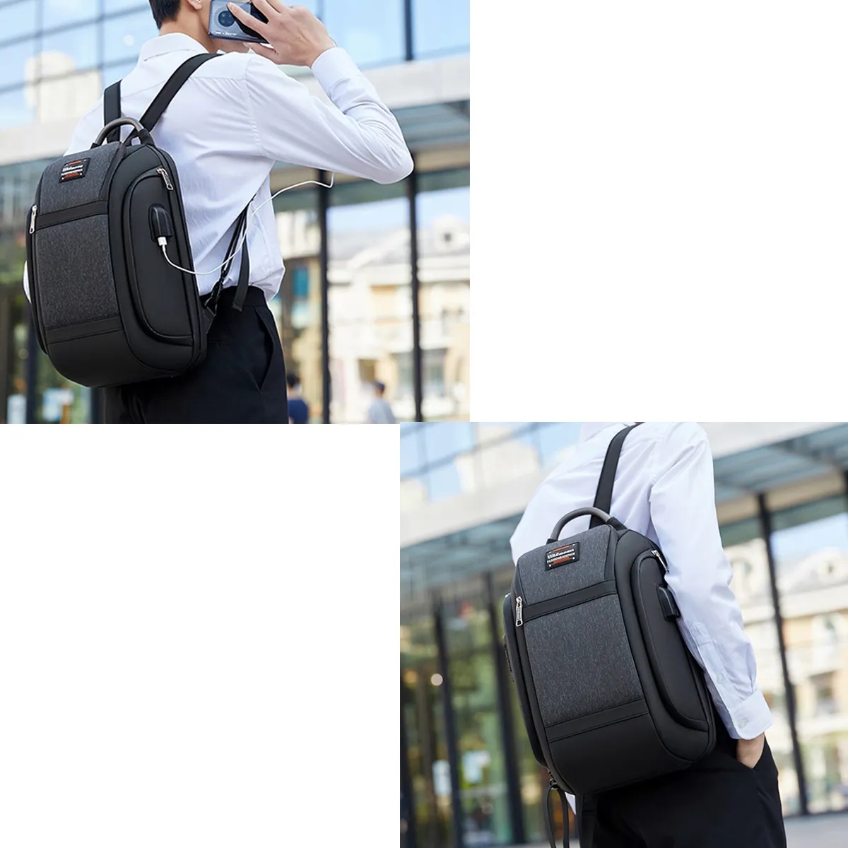 Business Anti Theft Waterproof Travel Shoulder Bag Backpack 6