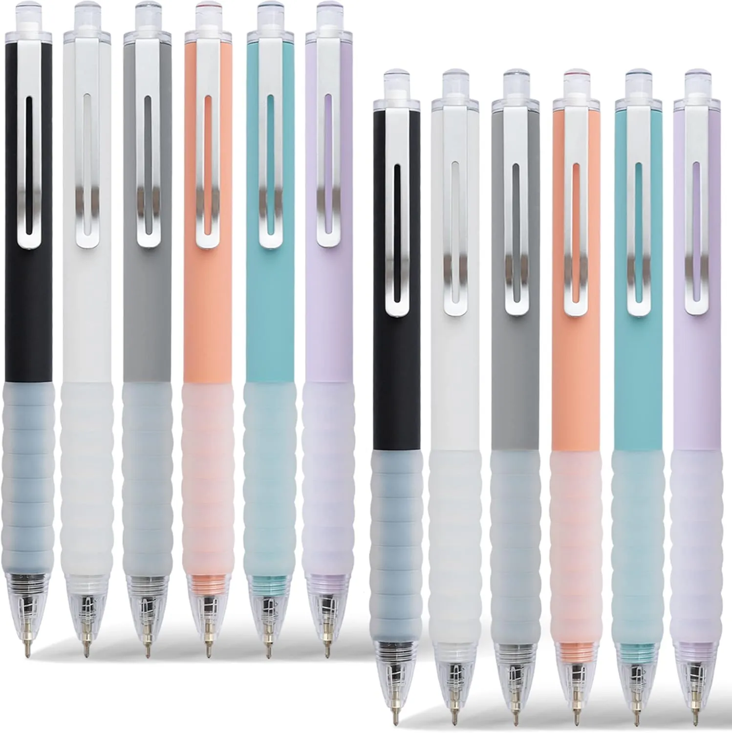 Black Gel Point Press Retractable Writing Ballpoint Pen 11