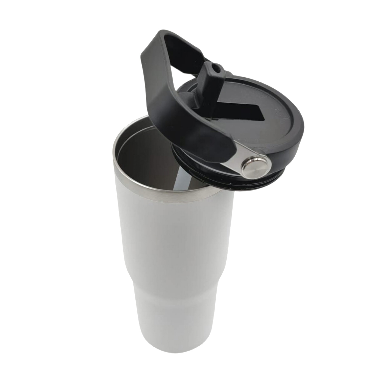 Tumbler with Handle and Built-In Straw, 30 oz. 8
