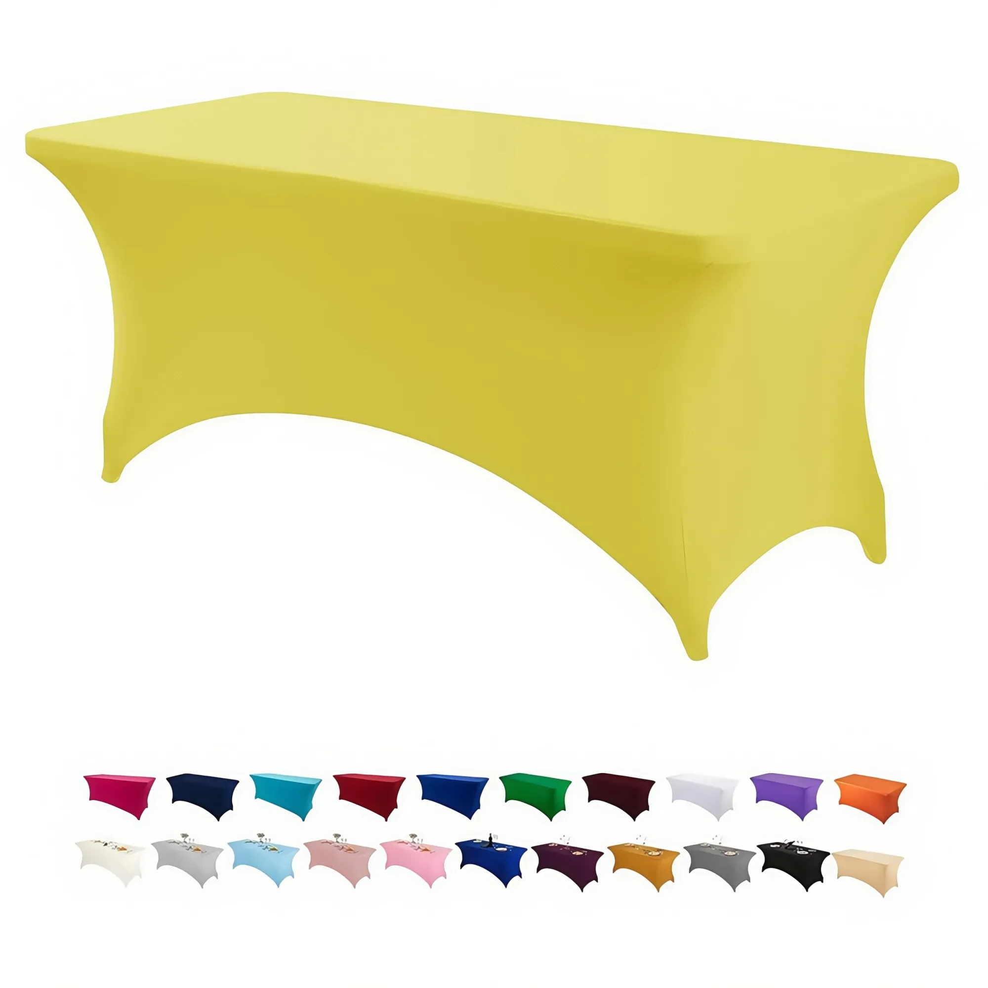 6FT Elastic Fitted Tablecloth 10