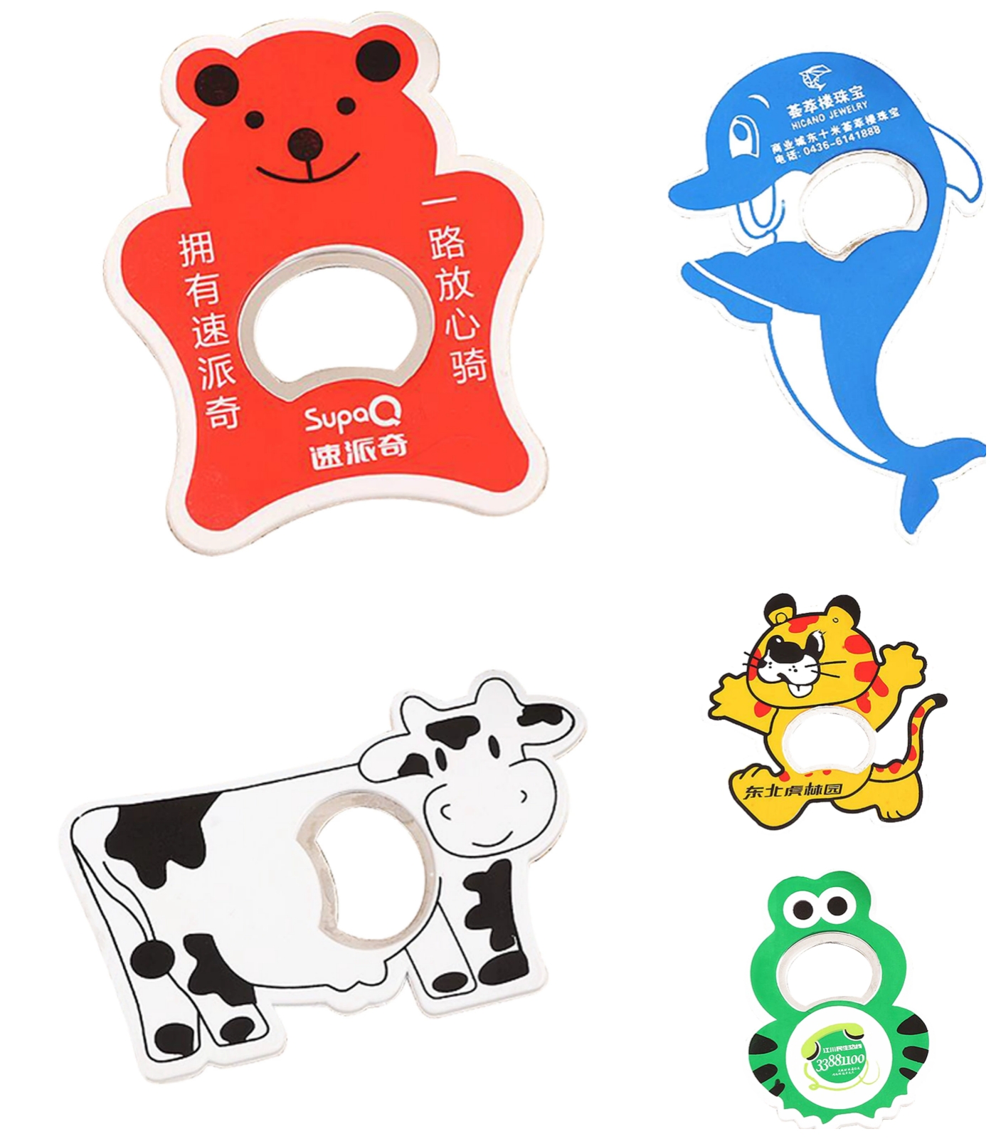 Custom Cow Shape Magnetic Bottle Opener 2