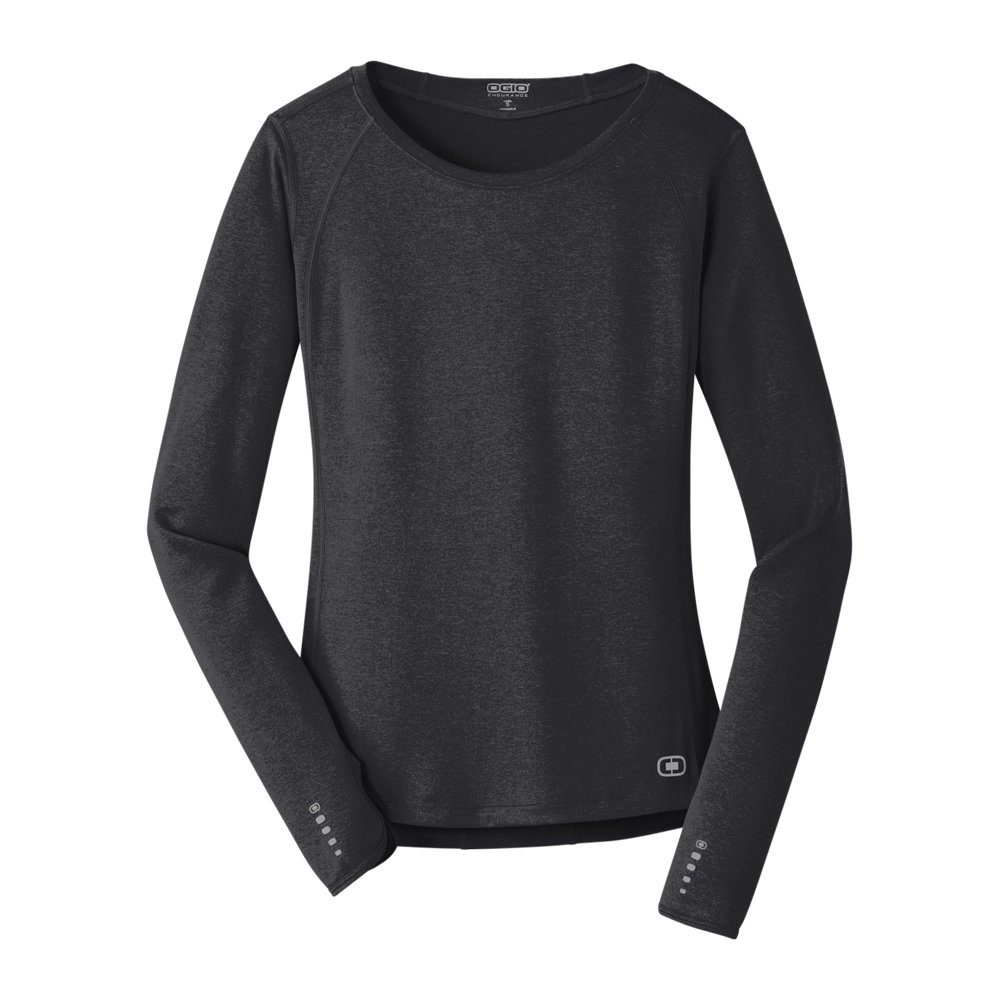 OGIO ENDURANCE Ladies Long Sleeve Pulse Crew 10