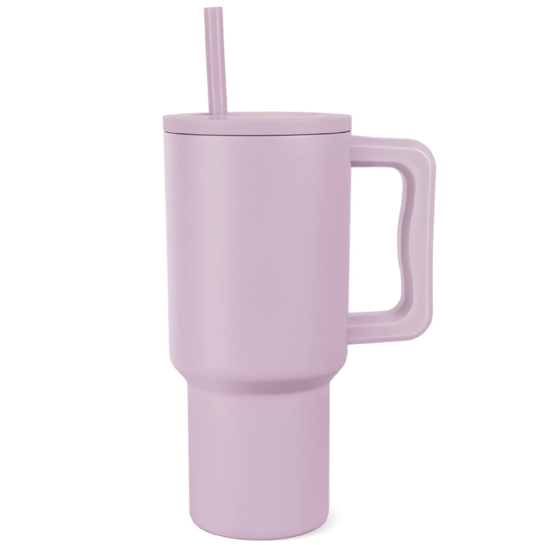 30 Oz. Stainless Steel Vacuum Tumbler with Handle & Straw 8