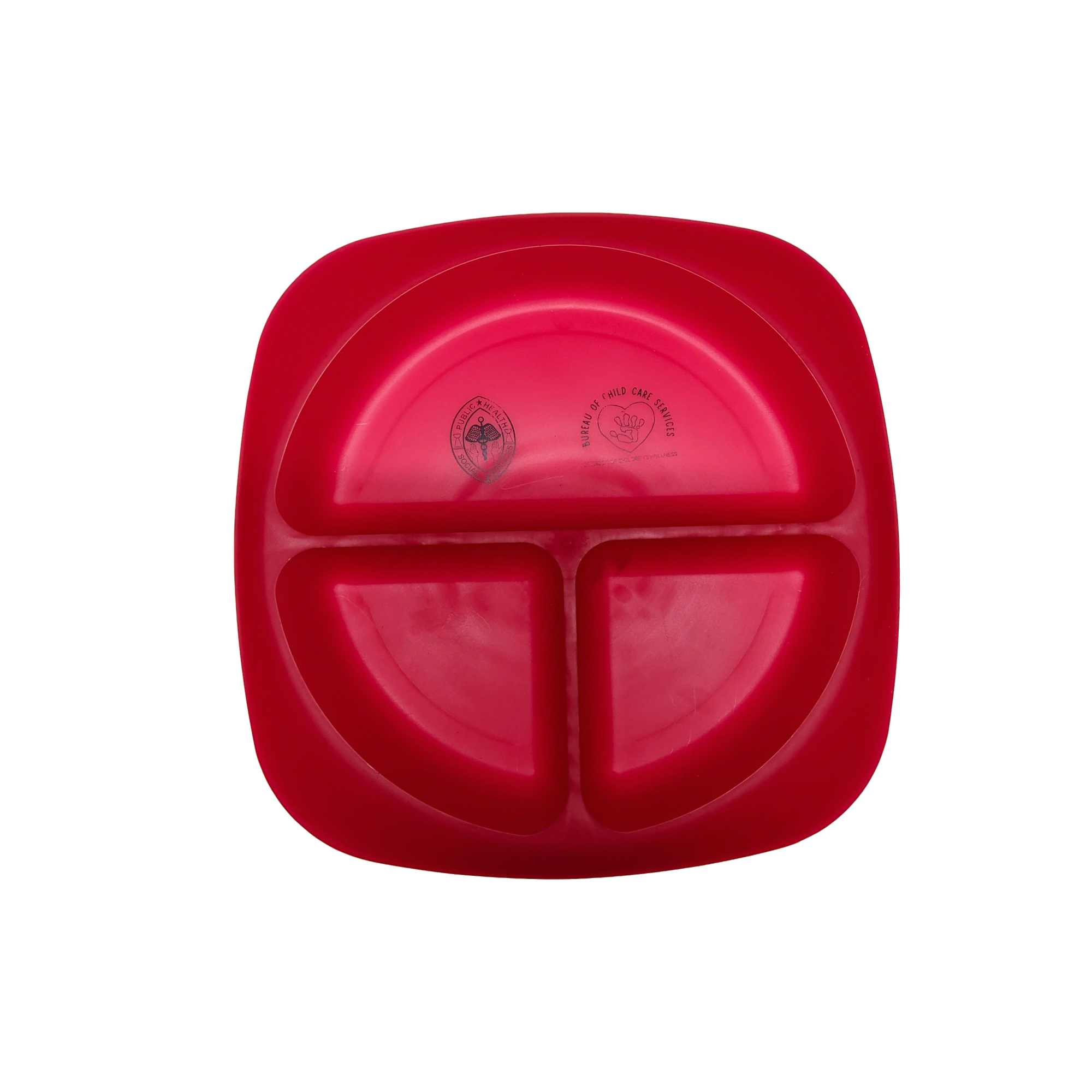 Three Compartment Portion Control Plate Food Grade Polypropylene 2