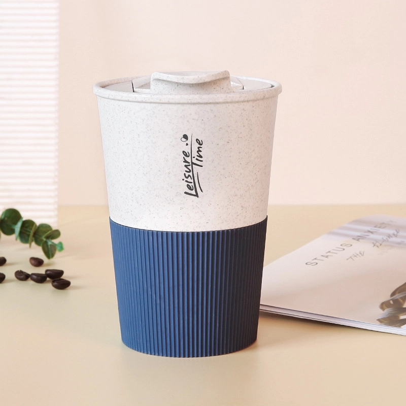 Custom 13.6 oz Wheat Fiber Coffee Travel Tumbler 6