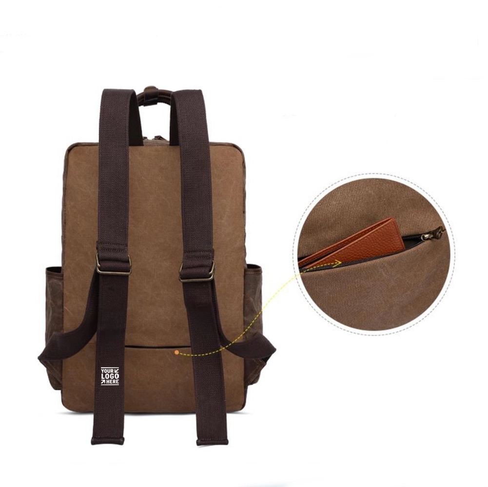 Retro Leather Travel Backpack 3
