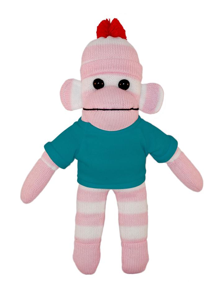 Pink Sock Monkey with Tee 3
