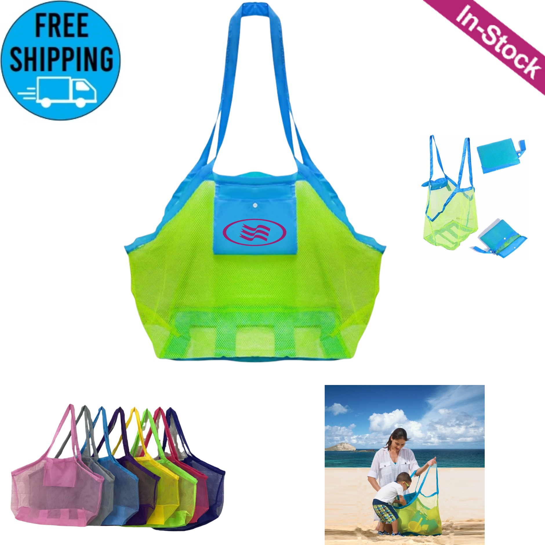 Extra Large Mesh Beach Bag 2