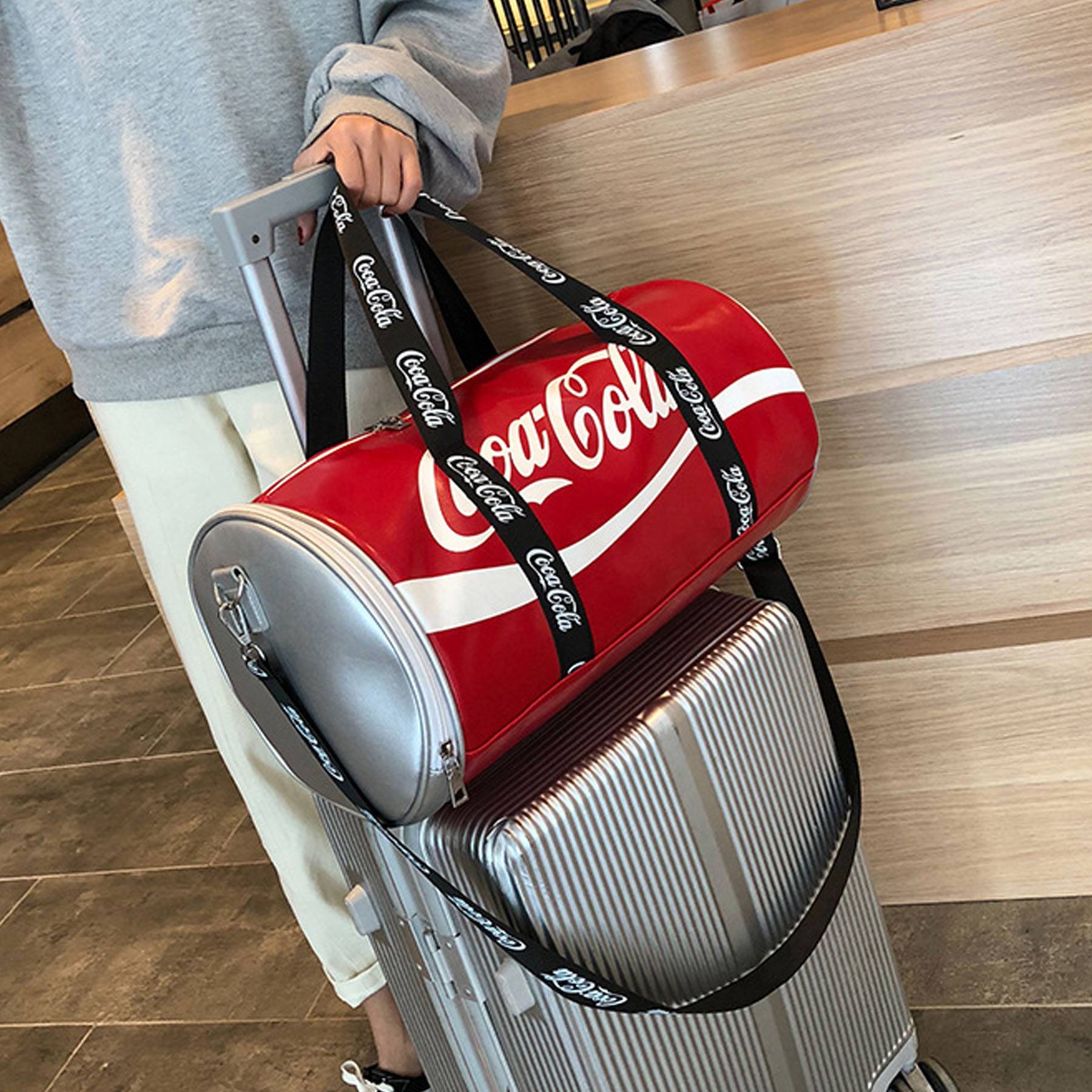 PU Leather Gym Duffel Bag 8
