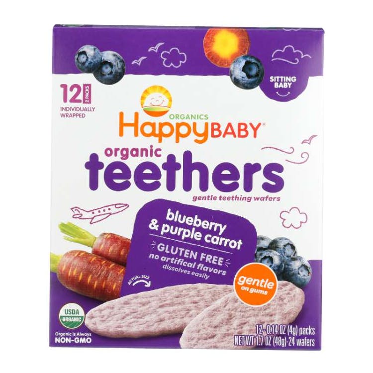 Happy Baby Wafer Snacks 6pk - Blueberry and Purple Carrot 2