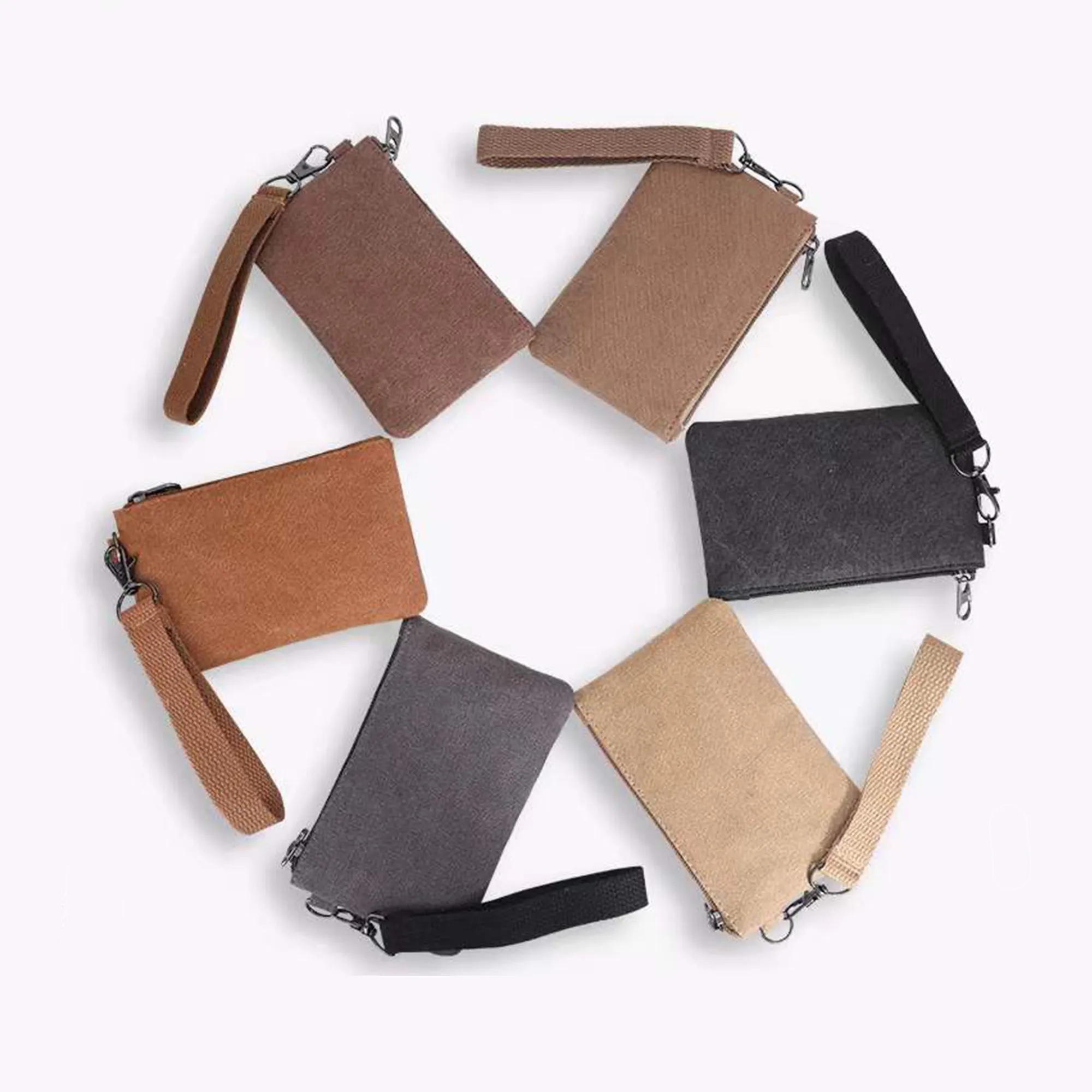 New Canvas Coin Purse With Customizable Logo 4