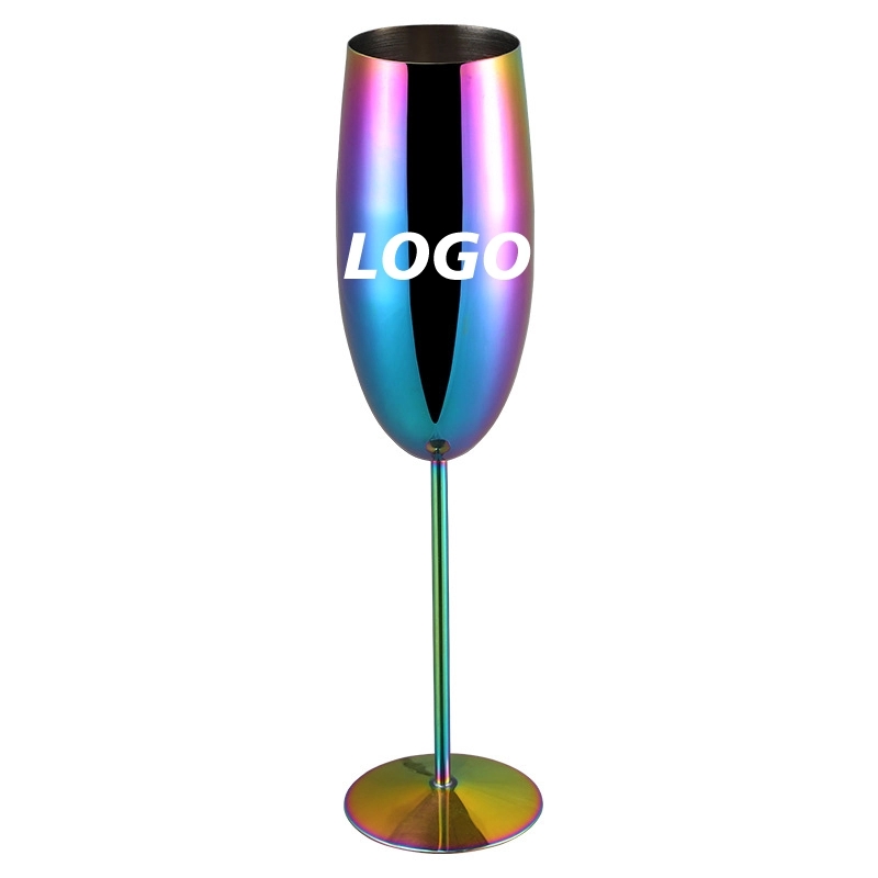 Custom 8.5 oz Stainless Steel Champagne Glasses 3