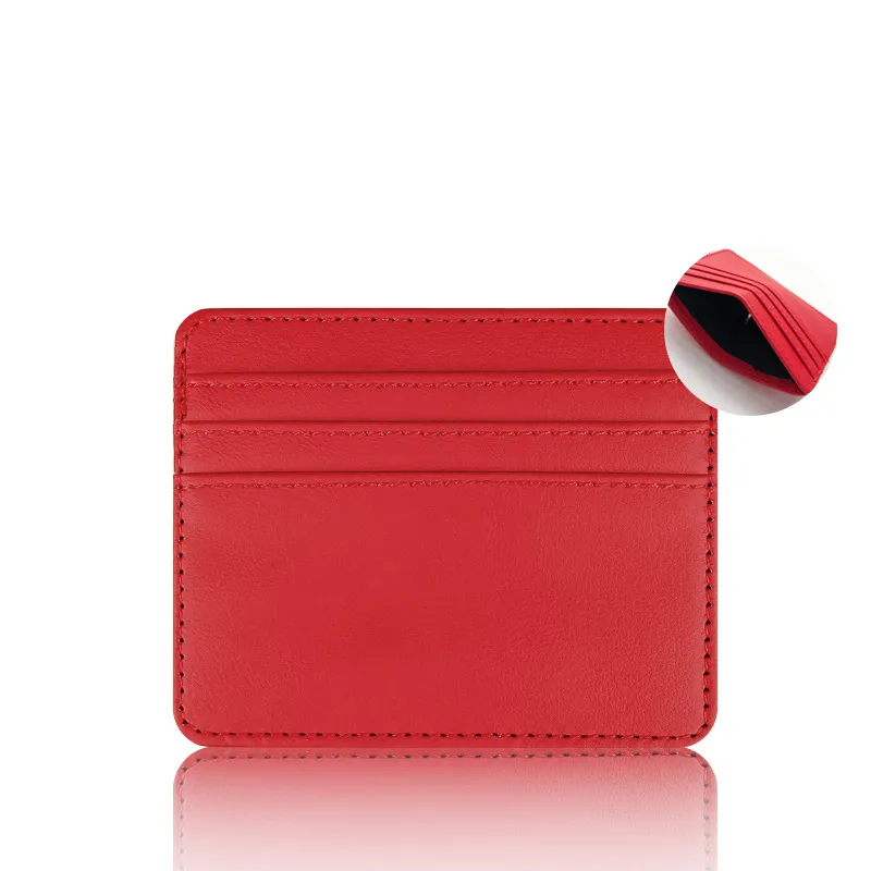 PU Leather Card Holder Slim Wallets Minimalist 5