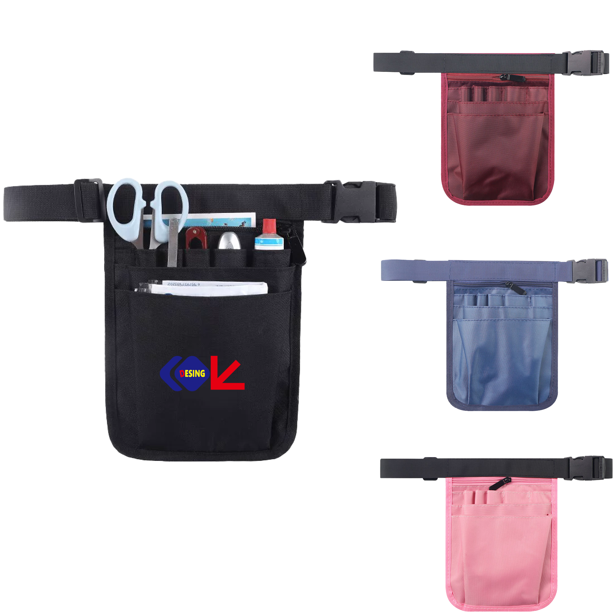 Hairdresser Tool Storage Waist Bag Nurse Nursing Portable Kit 2