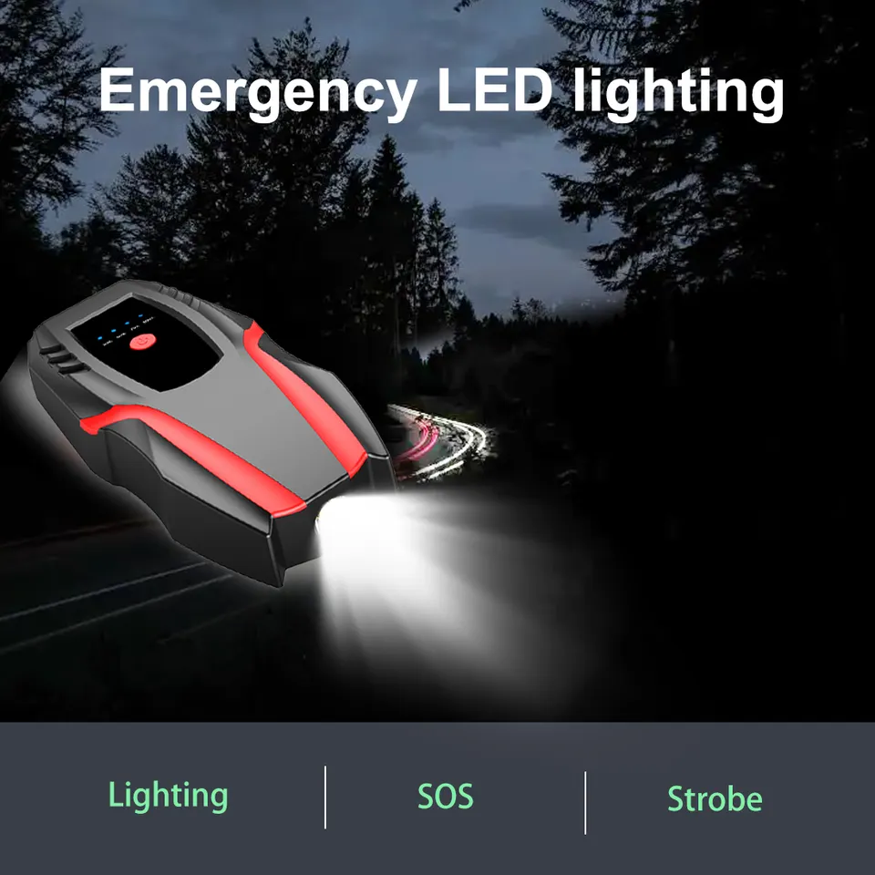 Multi-Function Portable 12V Lithium Battery Car Jump Starter 3