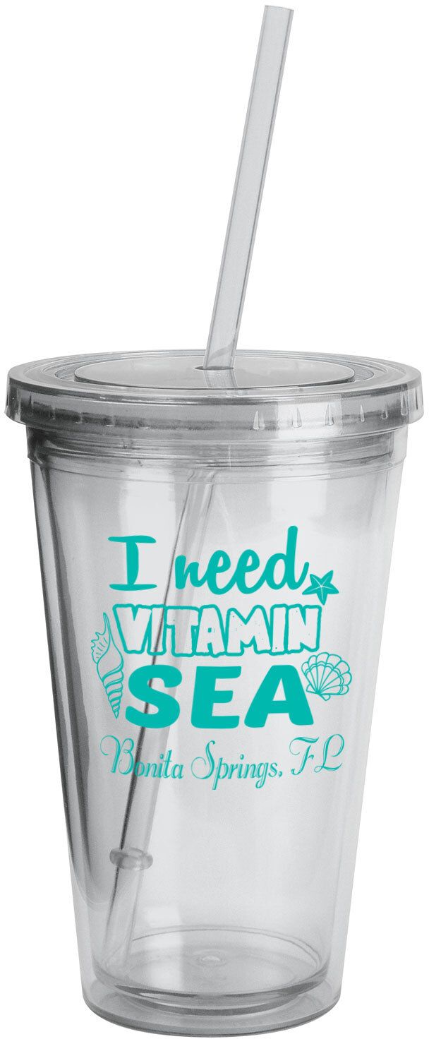 SUNSPLASH TUMBLER W/STRAW 16 OZ. 26