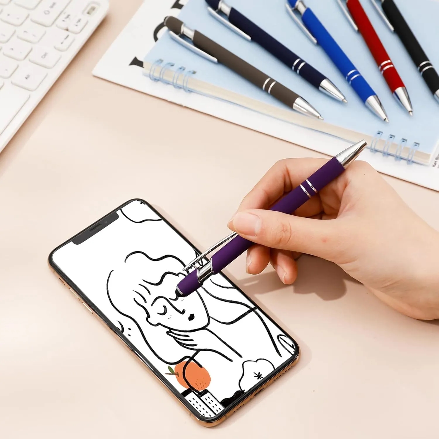 Ballpoint Pen with Stylus Tip 6