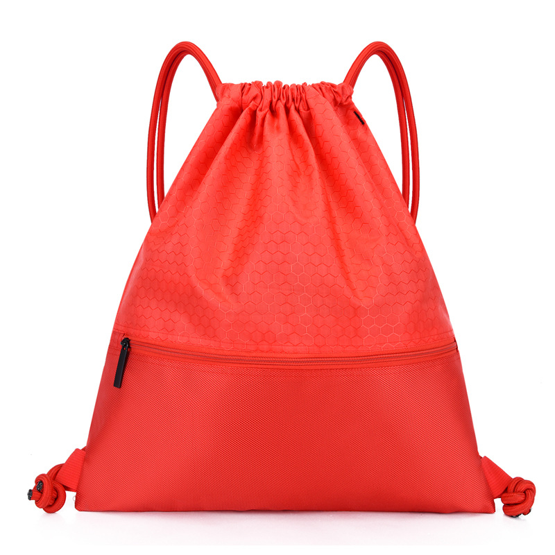 High Quality Football Material Drawstring Backpack Bag 15