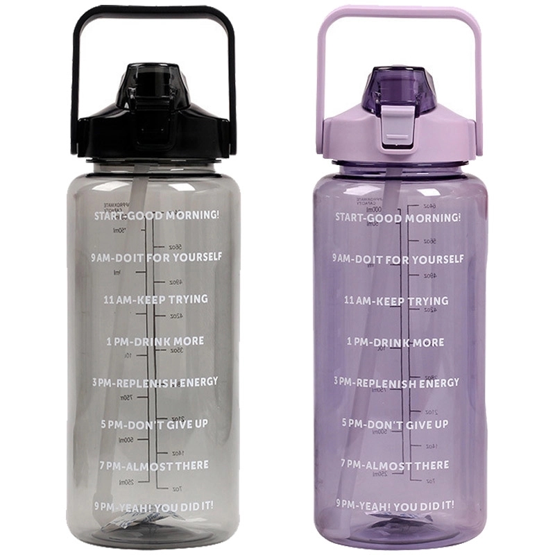 64Oz Sport Water Bottle With Handle Time Measurement 7
