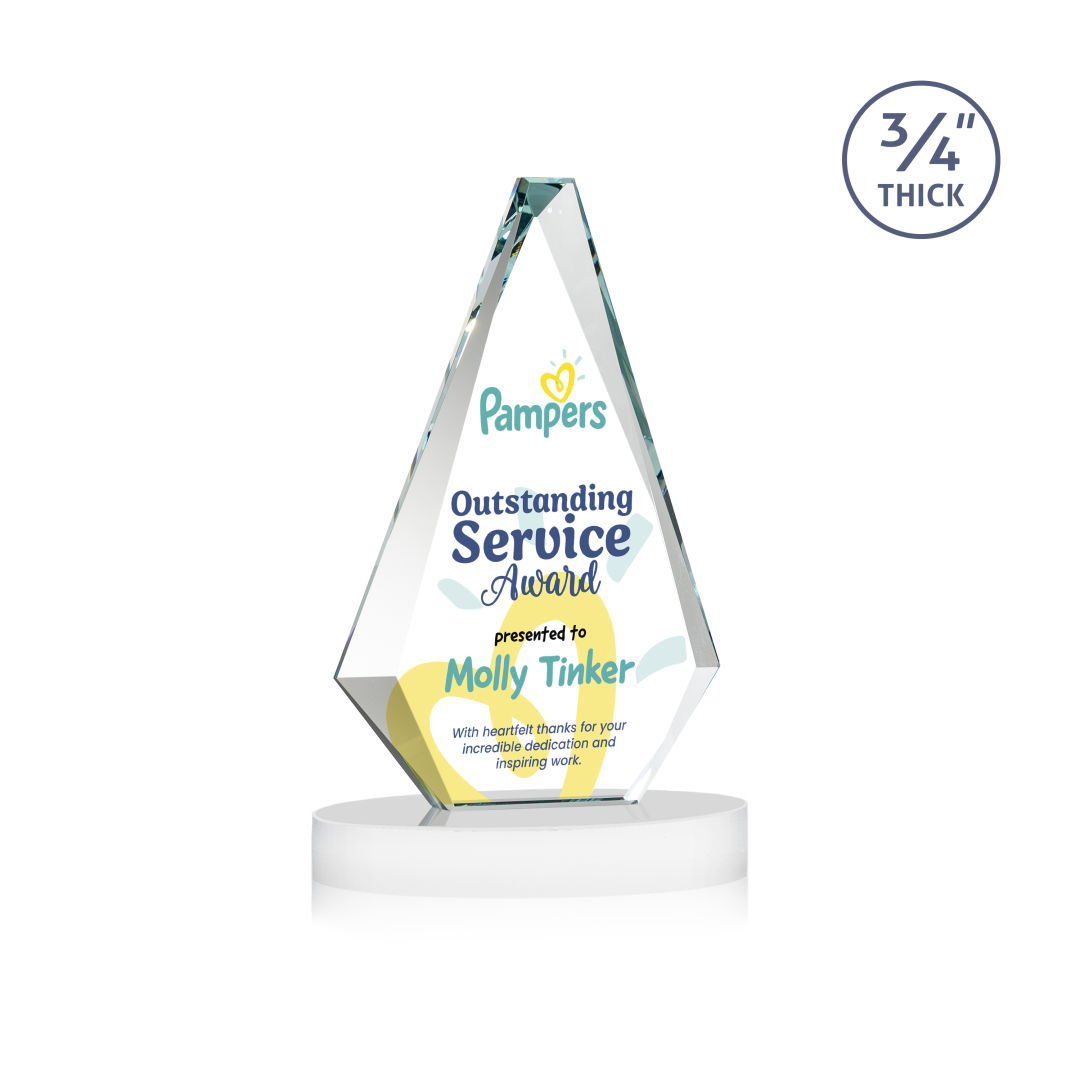 Windsor VividPrint™ Award on Alberton Base - White 1