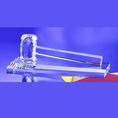 Crystal Gavel with Crystal Base 1