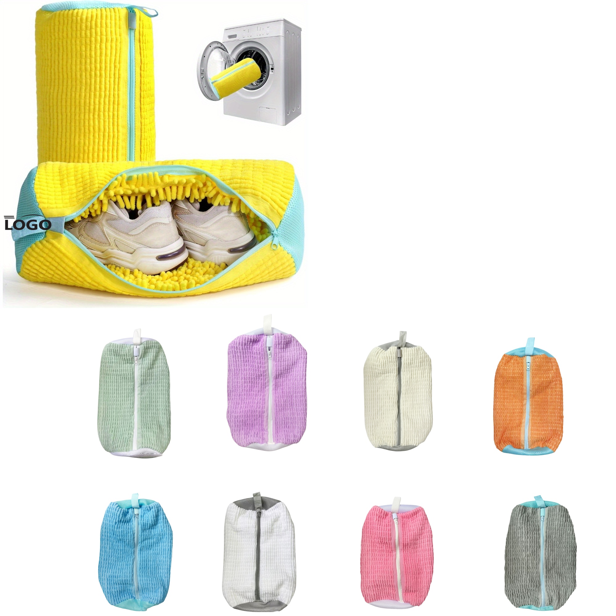 Cylinder Laundry Bag Prevents Shoe Deformation 2