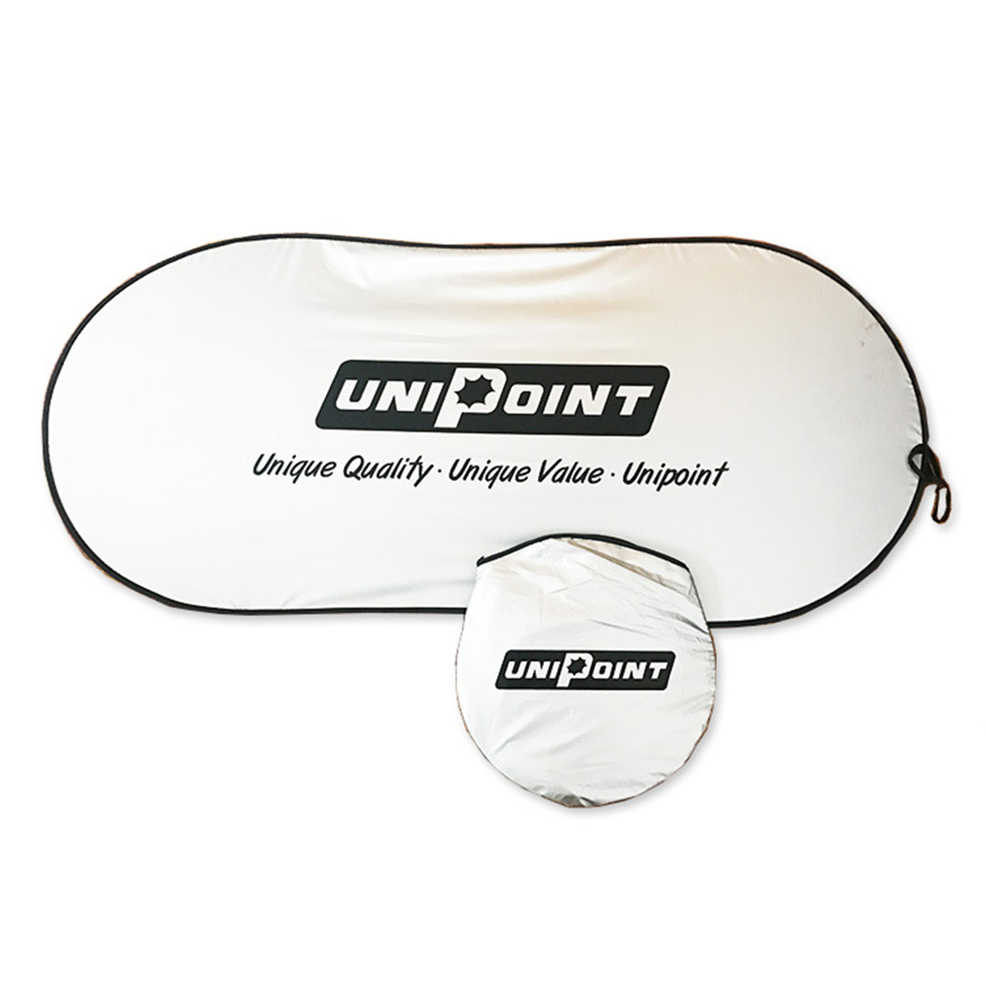 Foldable Single Panel Car Windshield Sun Shade in Pouch 2
