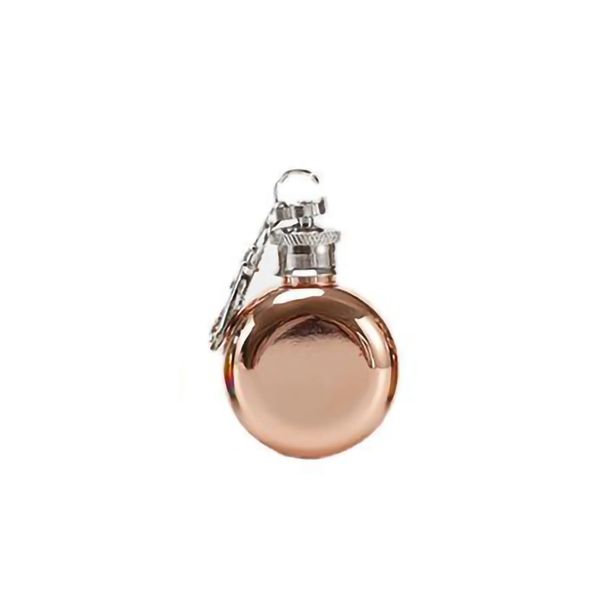 1Oz Round Keychain Portable Booze Shot Flask MOQ30 1