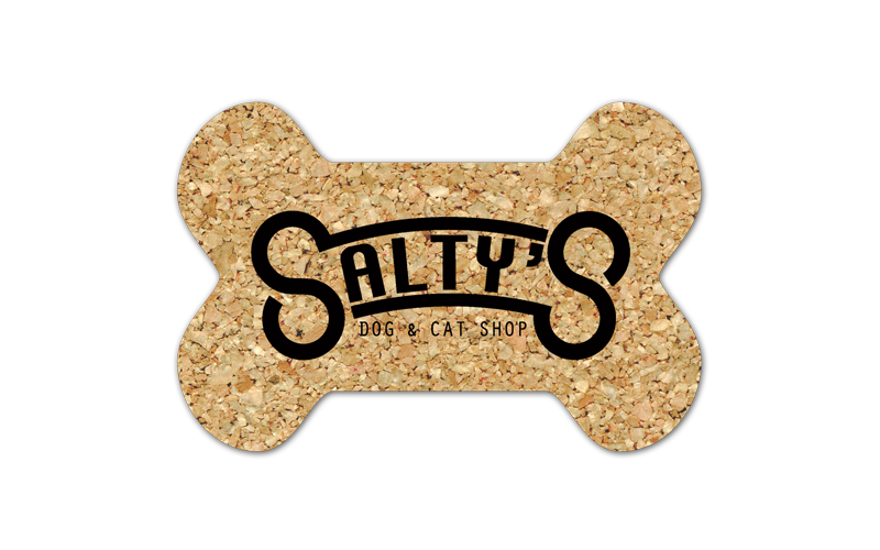 Dog Bone Cork Coaster