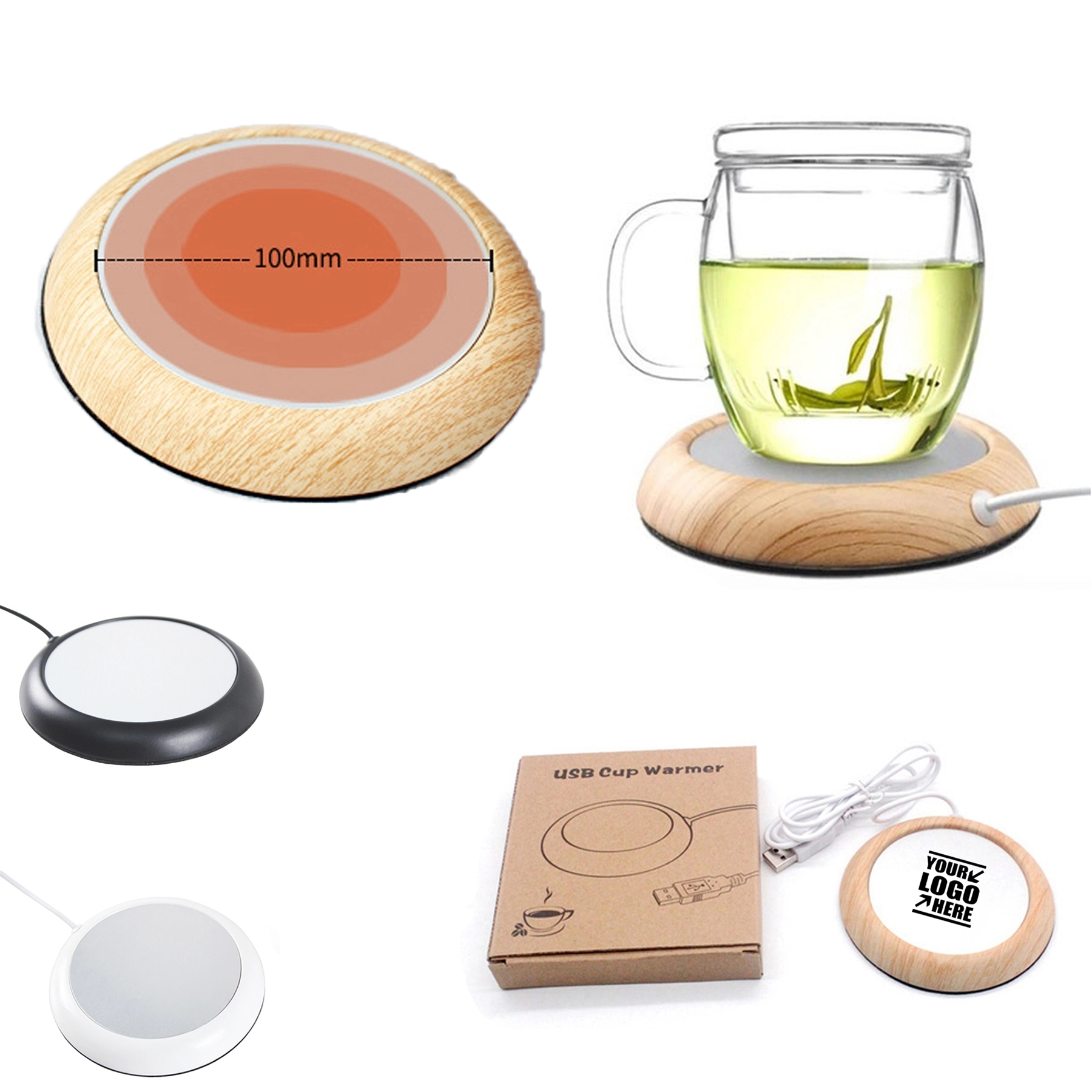 Coffee Mug Warmer USB Heating Coaster Plus 6