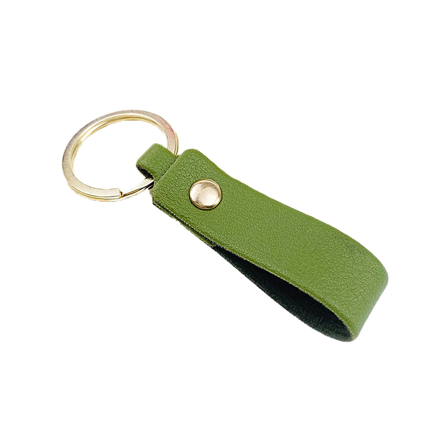 Leather Solid Color Keychains 9