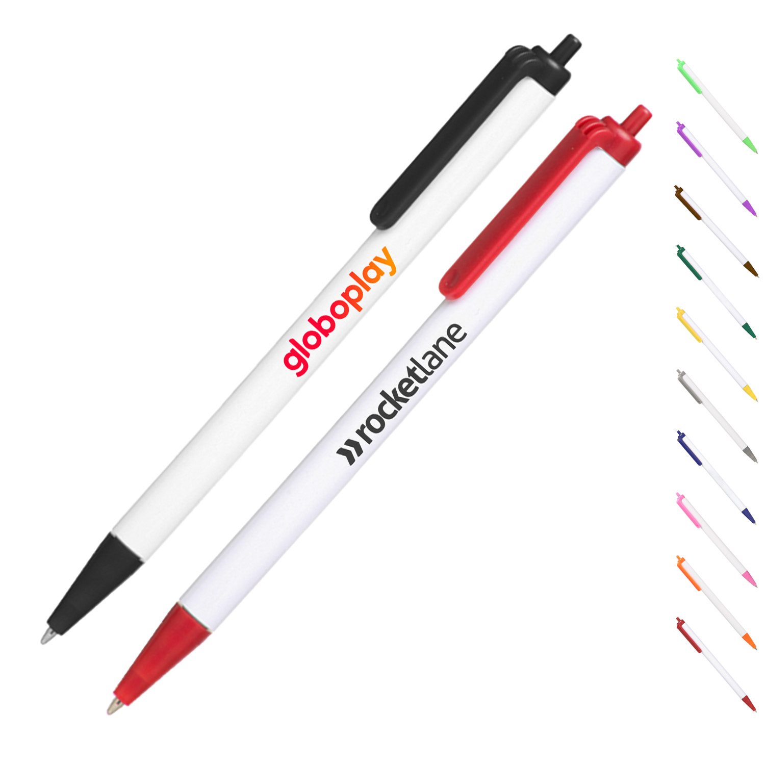 Click Action Plastic Ballpoint Pens 2