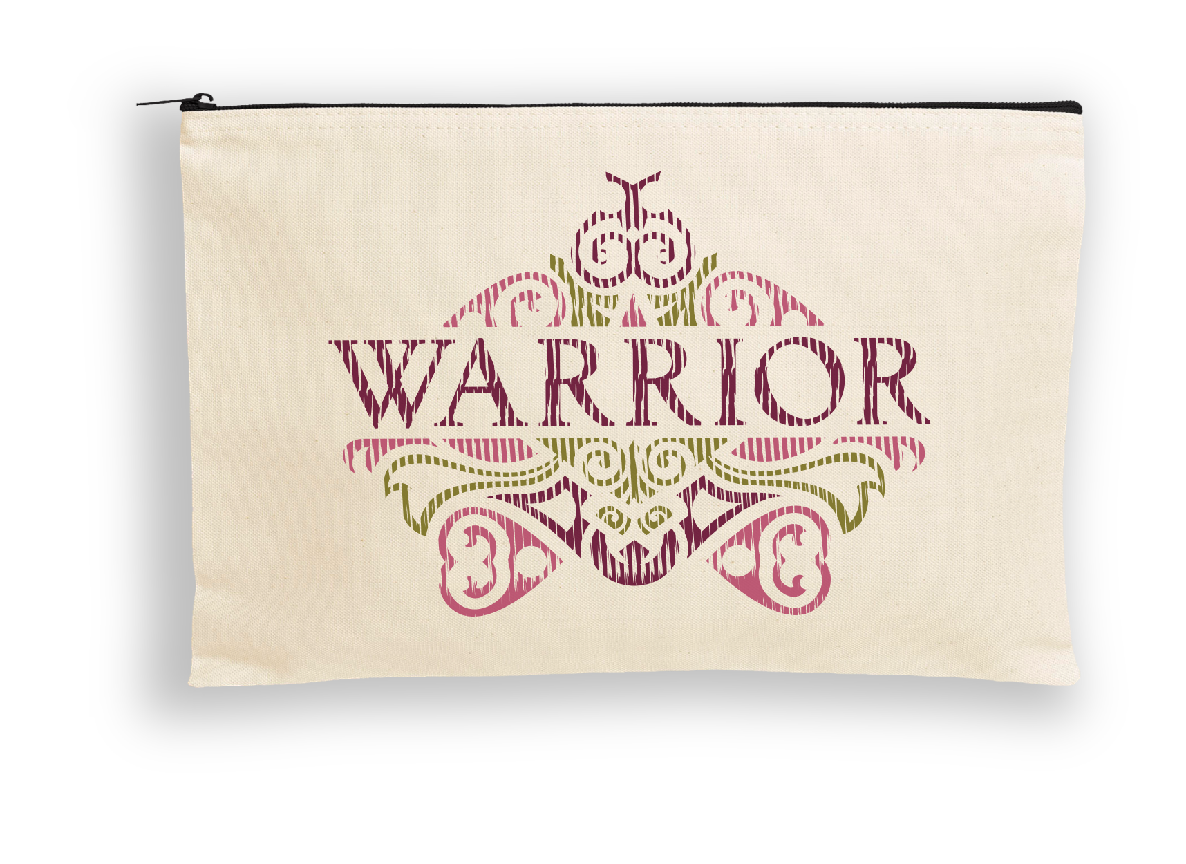 Canvas Dottie Pouch with Black Zipper 5