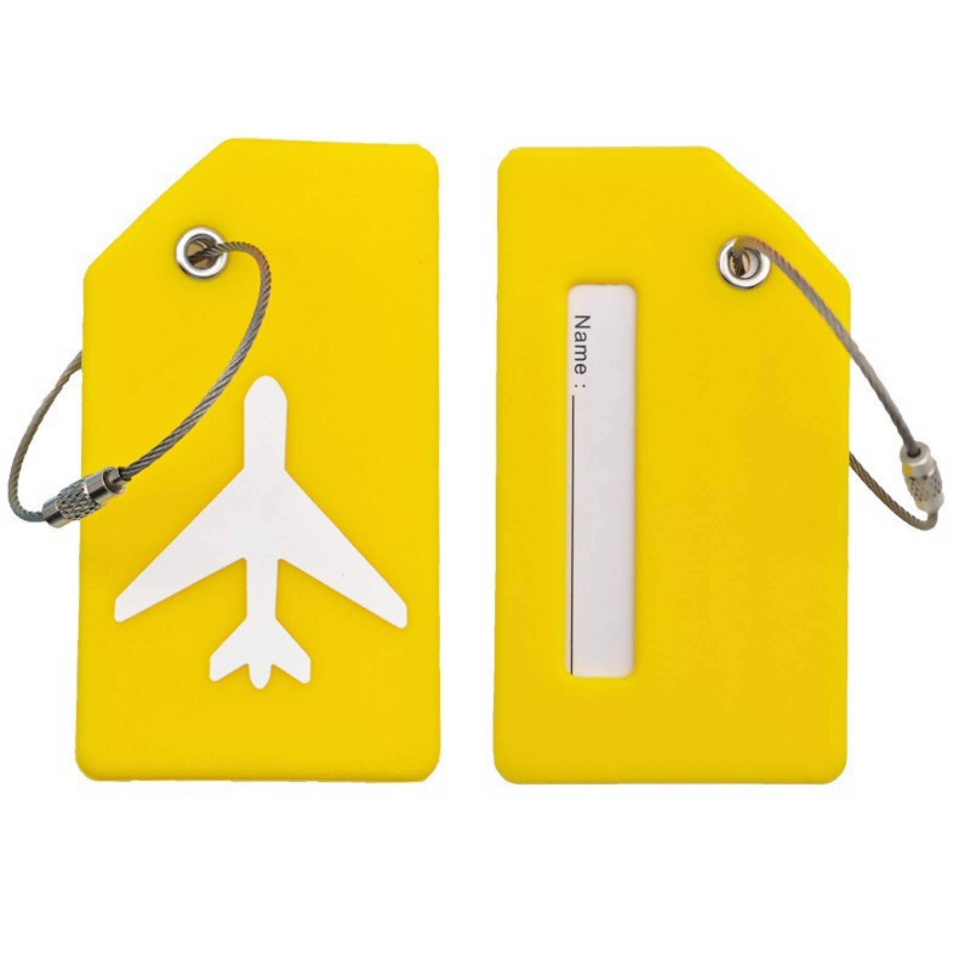 Silicone Luggage Tag With Steel Loop And Name Card Slot 5