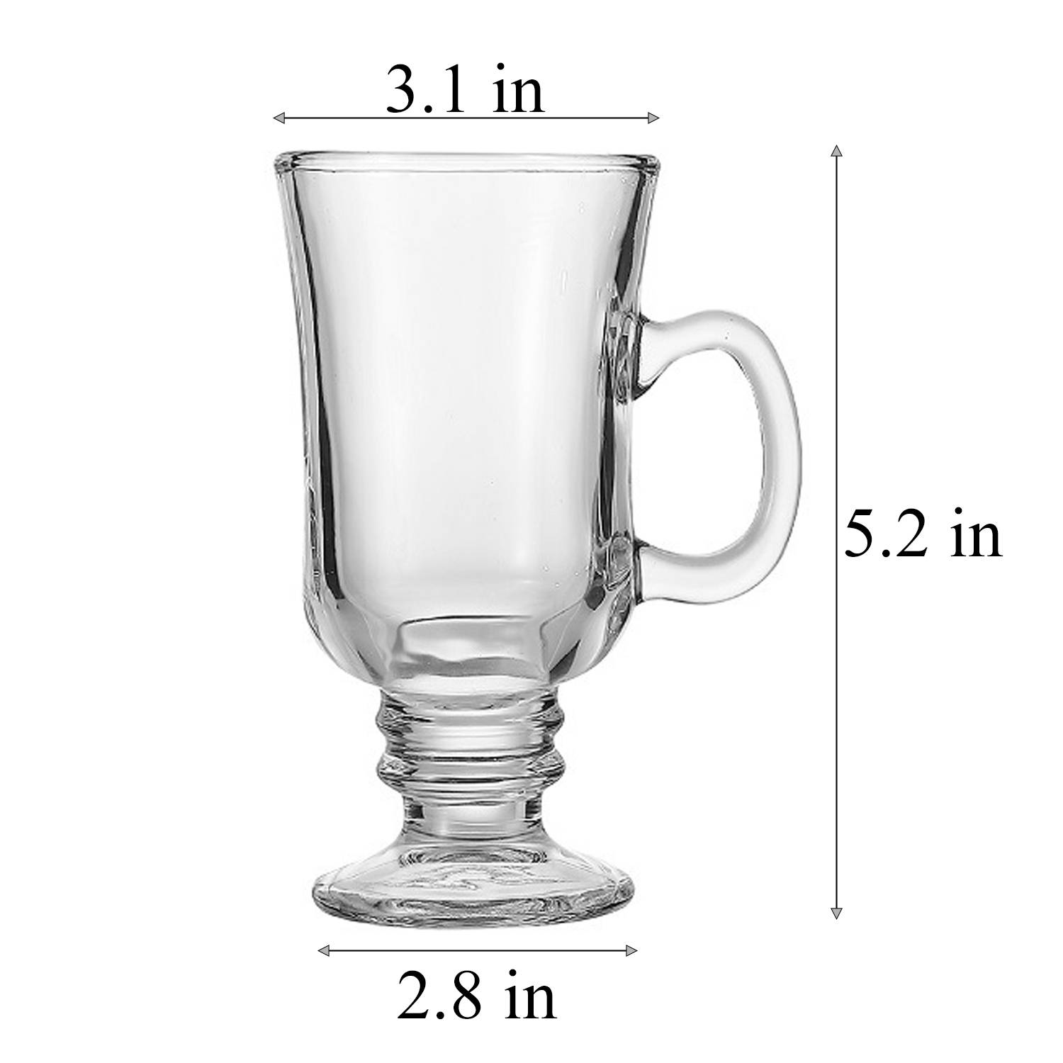 9.5oz Lead Free Beer Glass w/ Handle 4