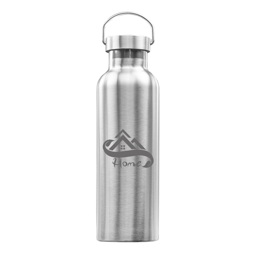 Canteen-style Stainless Steel Water Bottle - Double Wall, custom water bottle with logo imprint 4