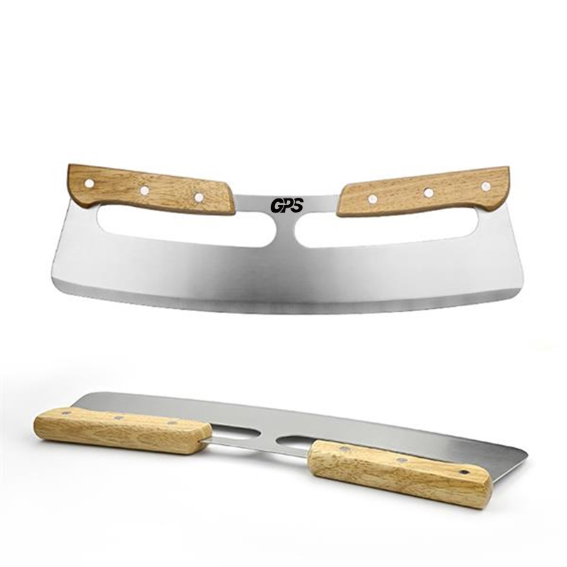 2 Handles Pizza Cutter With Protector Cover 3