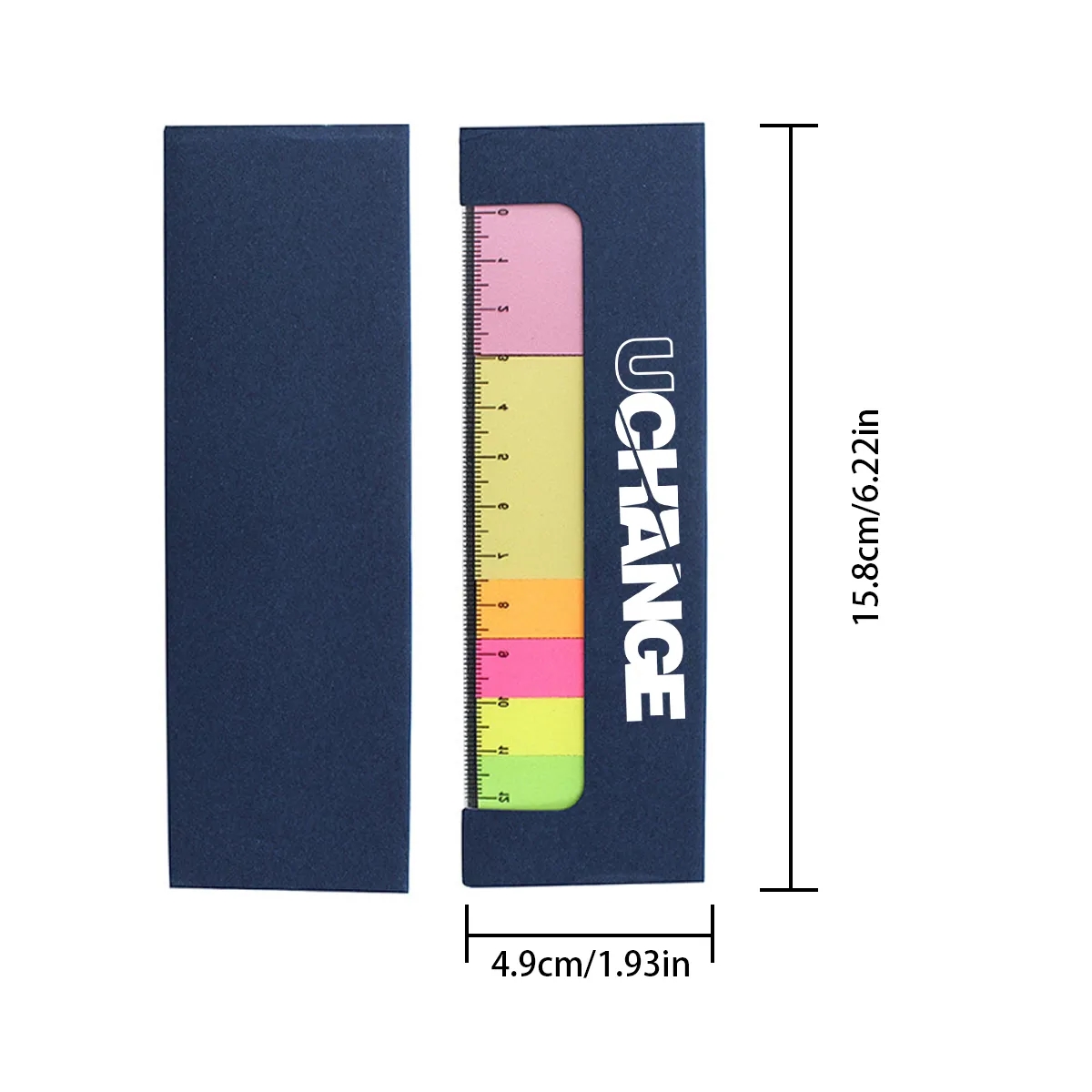 Sticky Note And Ruler Set With Color Flags 4