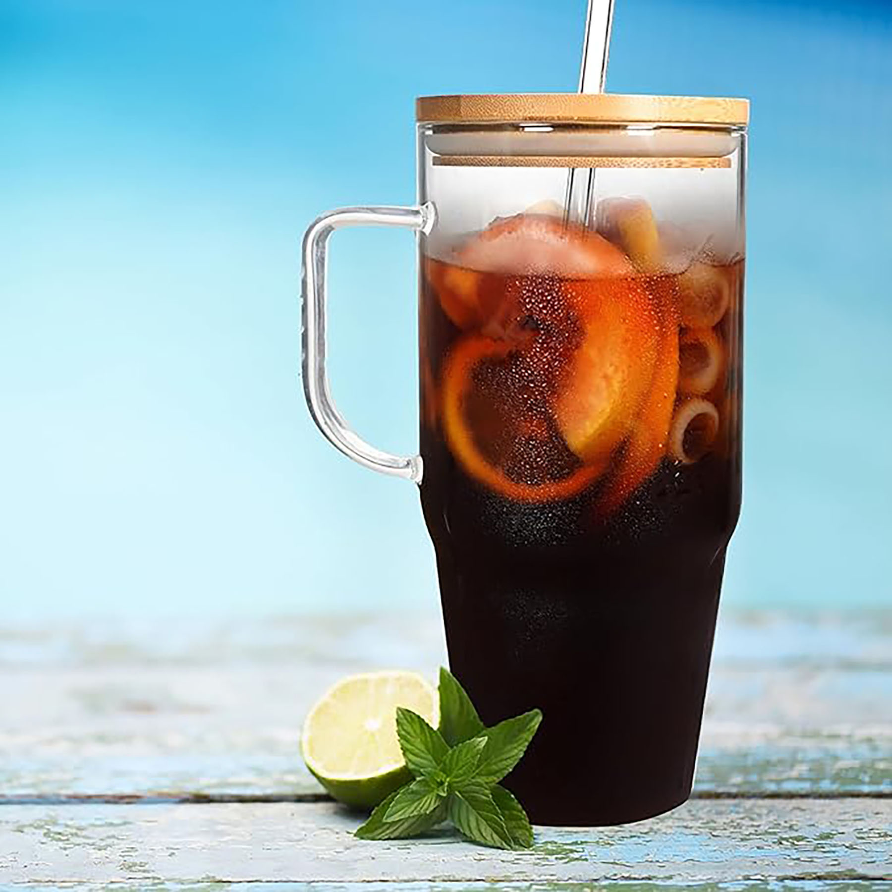 40 Oz. Glass Tumbler With Handle 3