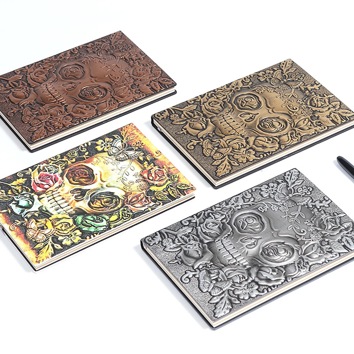 Embossed A5 Notepad Pu Halloween Gift 3