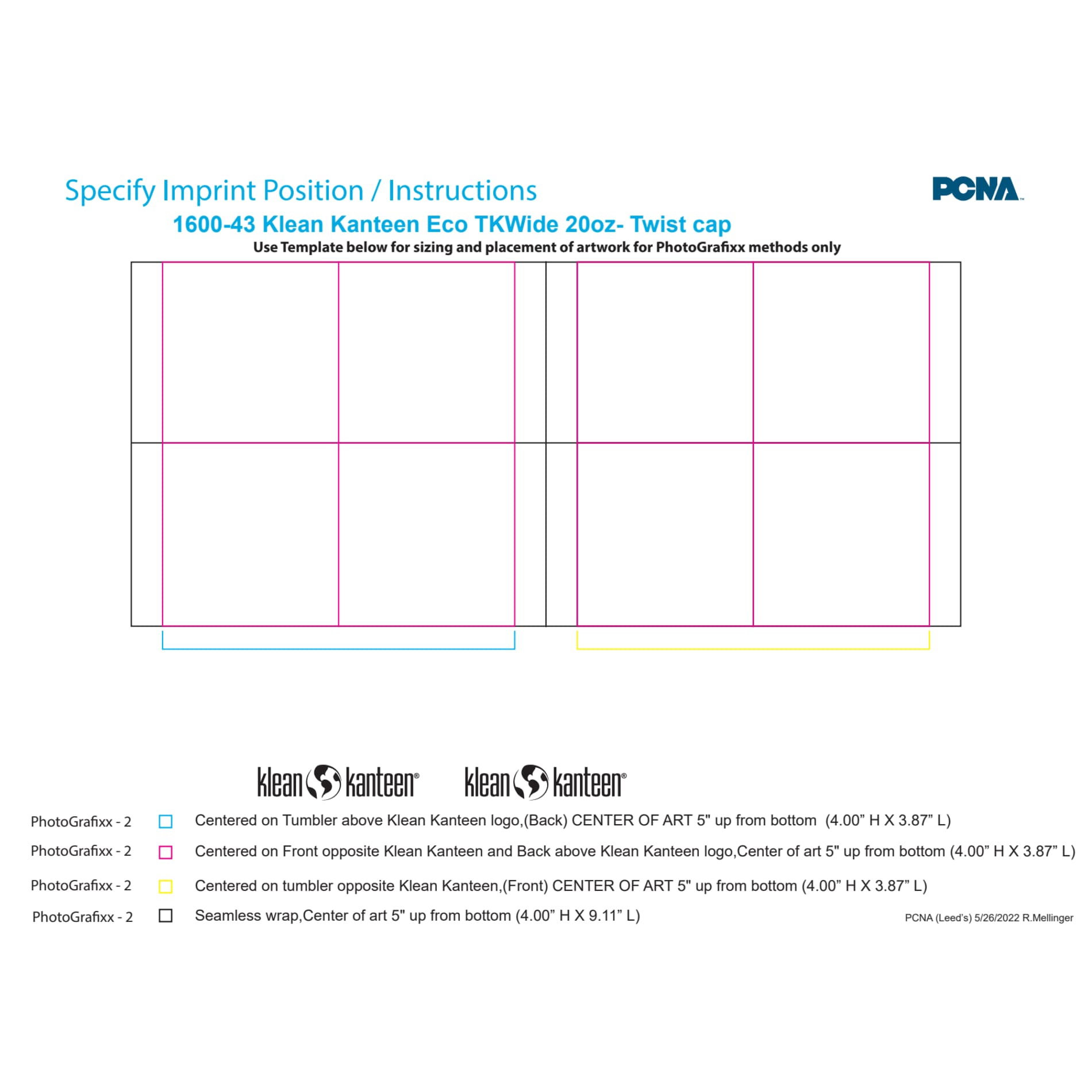 Klean Kanteen Eco TKWide 20oz- Twist cap 119