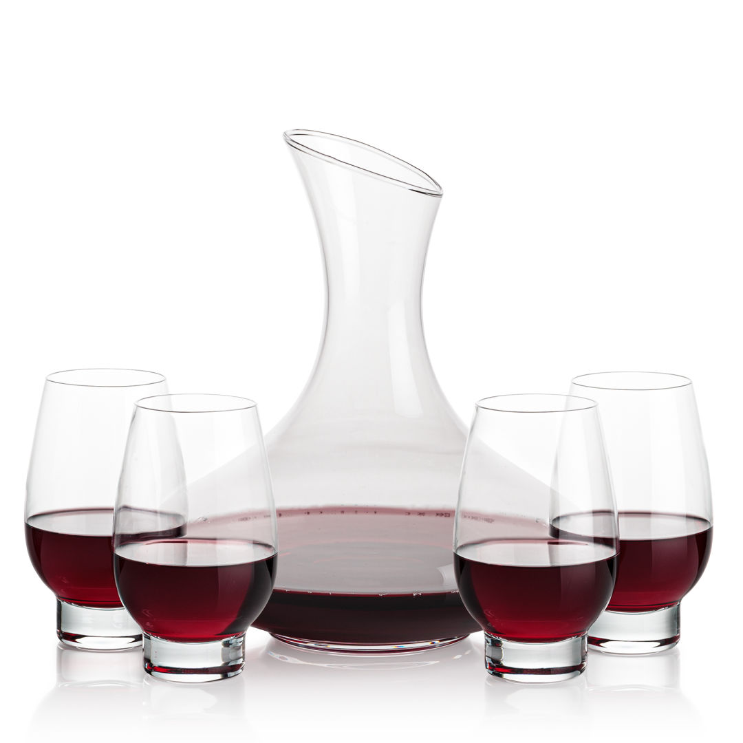 Innisfil Carafe & Glenarden Stemless Wine 3