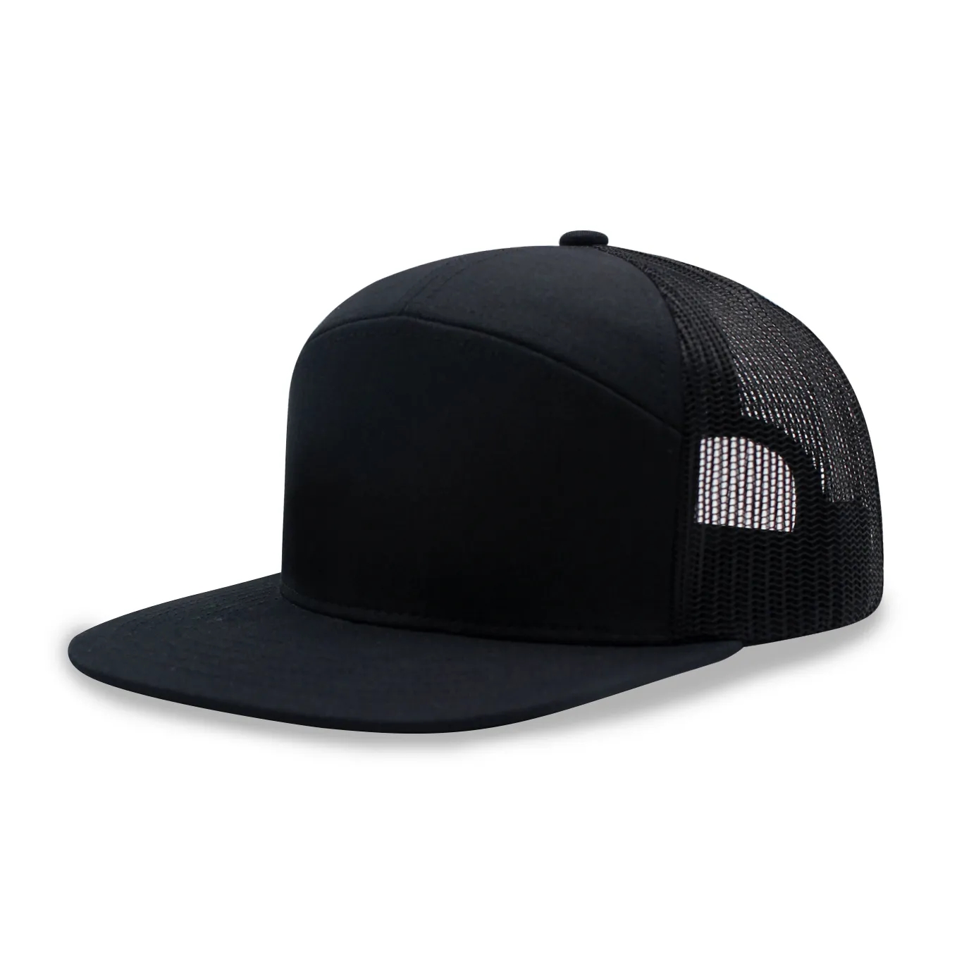 7 panel Hybrid trucker cap