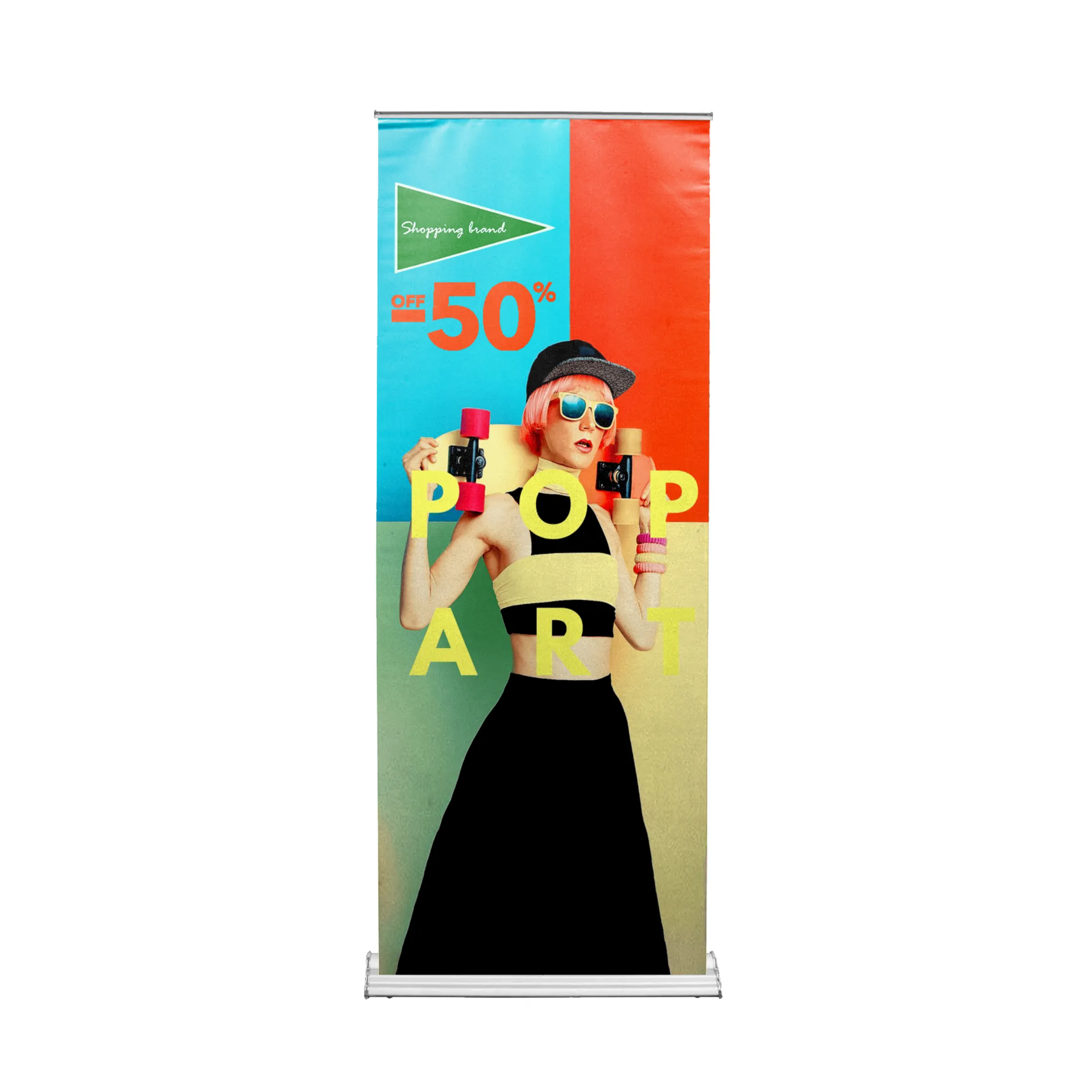 33.25" x 86.6" Adjustable Banner Stand Kit 8
