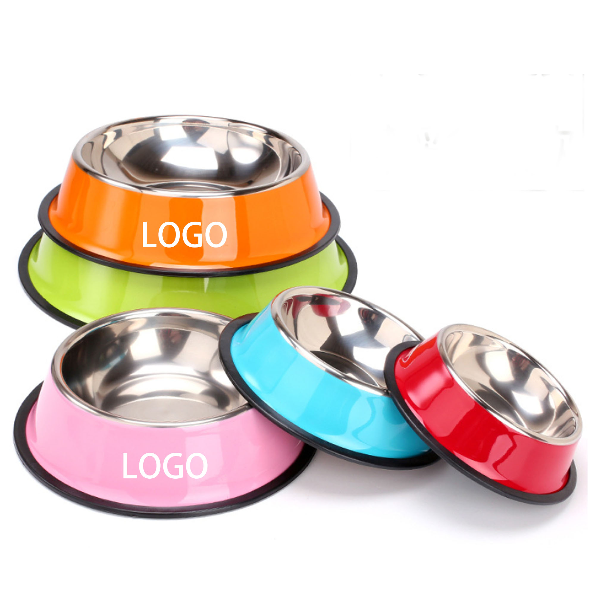 Stainless Steel Dog Bowl with Non-slip Base 2
