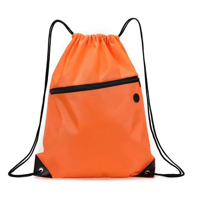 Drawstring Backpack With Earbuds Slot 9