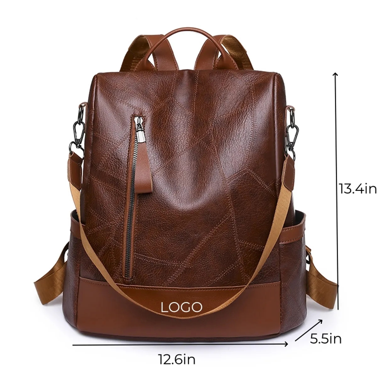 PU Leather Women Backpack Purse Anti-theft Fashion 3