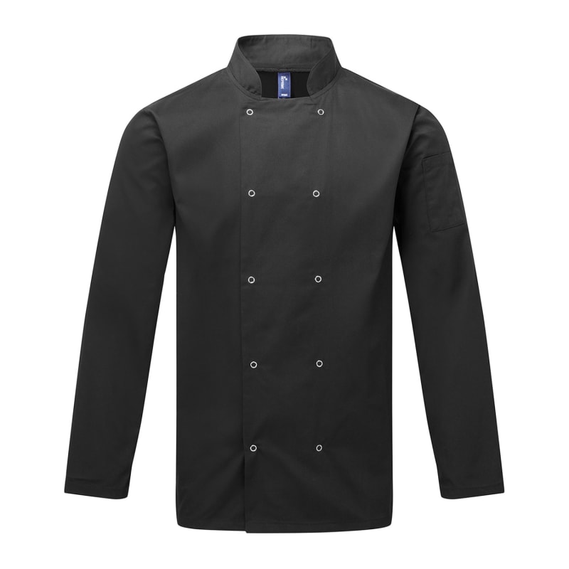 Artisan Collection By Reprime Unisex Studded Front Long-Sleeve Chef's Jacket 16