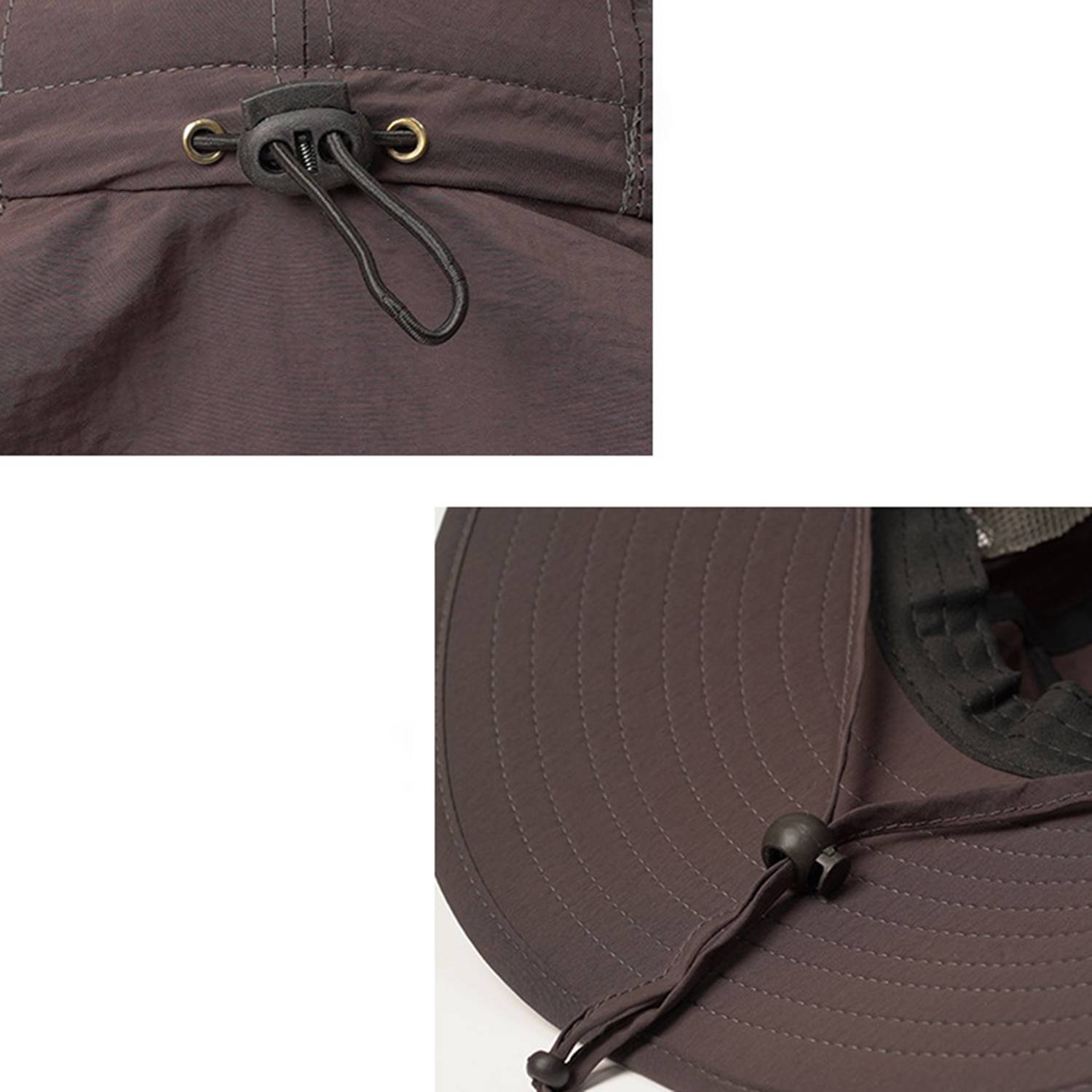 Outdoor Protection Sun Wide Brim Mesh Fishing Hat 1