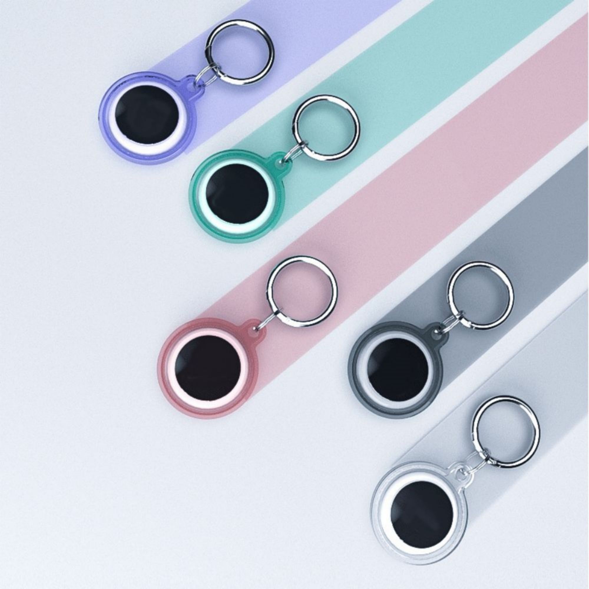 Clear Tracker Protective Holder Key Ring 3